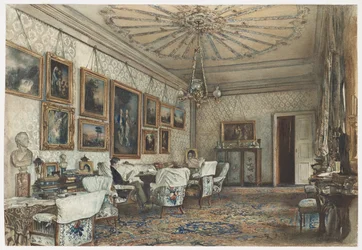 Salón en el Apartamento del Conde Lanckoronski en Viena