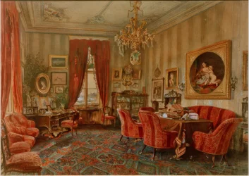 Salón vienés de la época de Makart