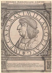 Emperador del Sacro Imperio Romano Germánico Maximiliano I (huella)