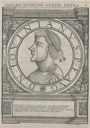 Emperador romano Flavio Joviano (huella)