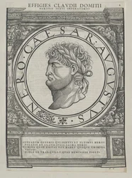 El emperador romano Nerón (huella)