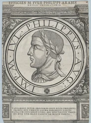 El emperador romano Filipo el Árabe (huella)