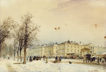 La estación del norte, Viena; Der Nordbahnhof, Wien, 1852