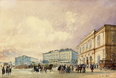 La estación sur, Viena; Der Südbahnhof, Wien, 1852