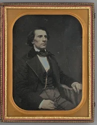 Retrato sin título de un hombre sentado, 1855