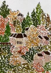 Pueblo de Autumn Hillside