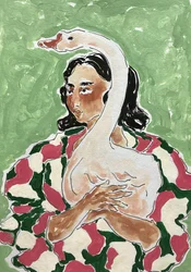 La mujer y el ganso