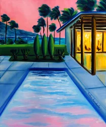 Endless Summer Sunset, 2025 (óleo sobre lienzo)