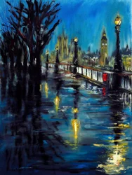 London Evening Promise, 2021 (óleo sobre lienzo)