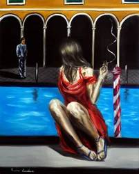 Amor en Venecia, 2025 (óleo sobre lienzo)