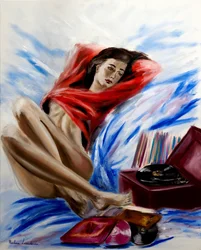 Melodía de un recuerdo, 2025 (óleo sobre lienzo)