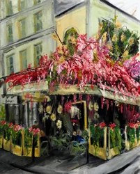 Café de París - Maison Sauvage, 2021 (óleo sobre lienzo)