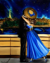 Parisian Rendez Vous, 2024 (óleo sobre lienzo)