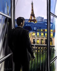 Soledad parisina, 2025 (óleo sobre lienzo)