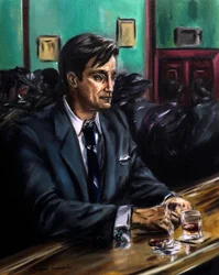 Quiet Reflections, 2024 (óleo sobre lienzo)