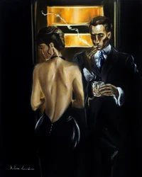 Humo y seda, 2025 (óleo sobre lienzo)
