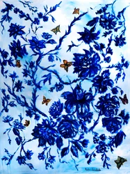 El jardín azul, 2025 (óleo sobre lienzo)