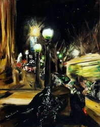 The Moving City of New York, 2021 (óleo sobre lienzo)