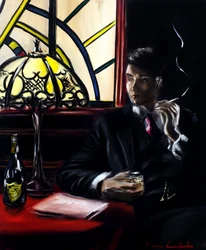 The Noir Hour, 2025 (óleo sobre lienzo)