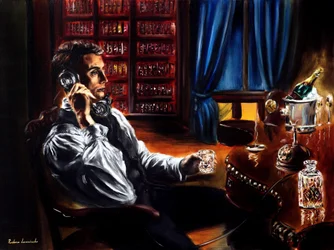 The Whiskey Call, 2024 (óleo sobre lino)