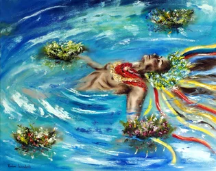 Ofelia ucraniana, 2022 (óleo sobre lienzo)