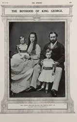 Los Príncipes de Gales con dos de sus hijos (1867)