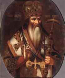 Retrato de Joaquín, Patriarca de Moscú 1674-1690, Finales del siglo XVII