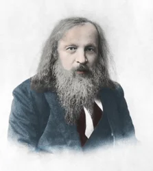Dmitry Ivanovich Mendeleiev (1834-1907), químico e inventor ruso