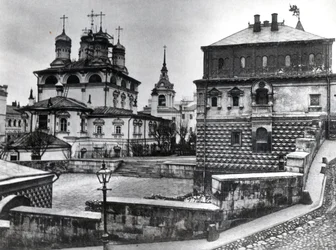 Casa de los Boyardos Romanov en el Monasterio del Signo, y la Catedral del Signo, Moscú