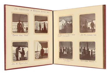 La Familia Imperial Rusa, página de un álbum de fotografías, c.1897-99