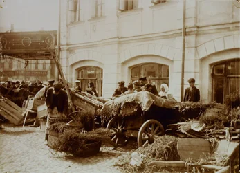 El mercado Sukharev de Moscú