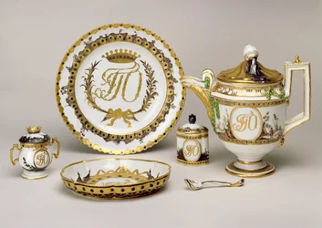 Servicio de té Orlov de la Fábrica Imperial de Porcelana, San Petersburgo