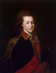Retrato del ayudante de cámara del palacio Alexander Lanskoy, 1784