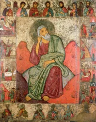 El profeta Elías, Escuela de Pskov (panel)