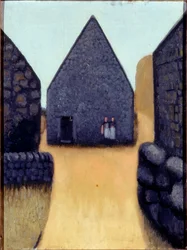 Trewithal Farm (óleo sobre lienzo)