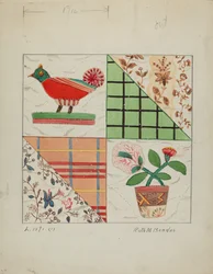 Colcha de aplicación, c. 1936