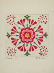 Colcha de apliqué, c. 1940