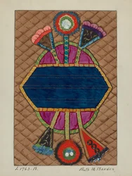 Colcha de apliqué, c. 1936