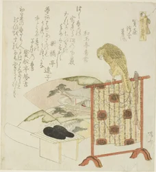Sekiya, E-awase, y Matsukaze, de la serie "El Cuento de Genji (Genji monogatari)"
