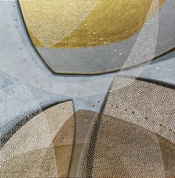 Curvas abstractas doradas