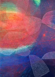 Puntos abstractos llenos de color
