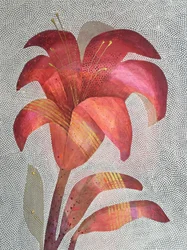 Lirio rojo intenso