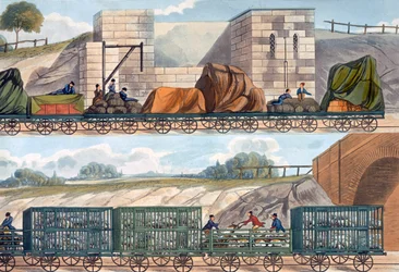 Trenes en el ferrocarril de Liverpool y Manchester