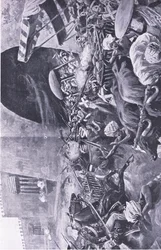 Motín indio: Cómo lucharon para sofocar la revuelta en Hindustán, ilustración de British Battles on Land and Sea, 1915
