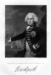 Almirante Alexander Hood 1726-1814, primer vizconde Bridport, 1837