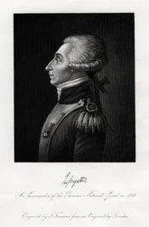 Marqués de Lafayette, jefe militar y estadista francés, 1845