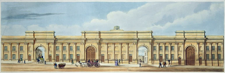Nueva Gran Entrada al Ferrocarril de Liverpool y Manchester, Lime Street, Liverpool, de 