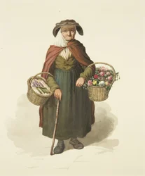 Vendedora de flores de Kingswood, c.1828
