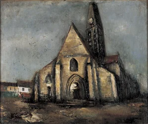 Iglesia, callejón en París