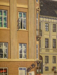 Hejbro Plads, un mercado de Copenhague, detalle